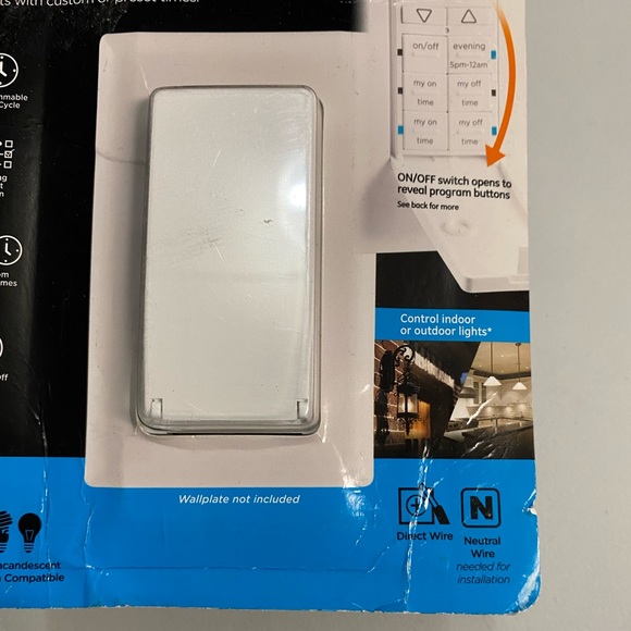 ☘️5 for $40☘️Jasco myTouch Smart In-Wall Digital Simple Set Timer NIB - Picture 9 of 12